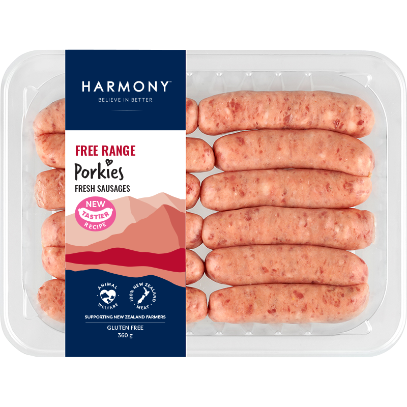 Harmony Free Range Porkies Sausages 360g