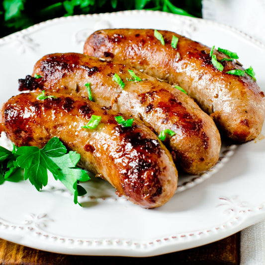 Genuine Angus Beef, Herb & Garlic Sausages (6 per pack)