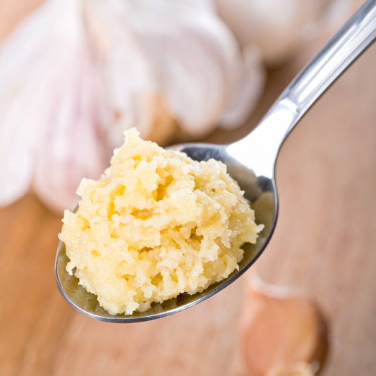 Garlic Paste on a Spoon