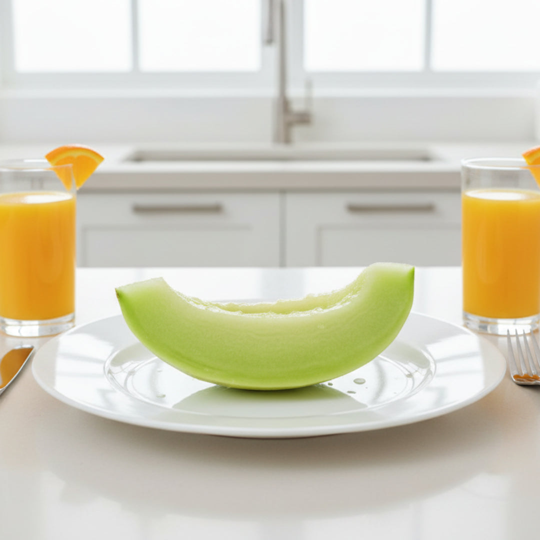 Peeled Honeydew Melon