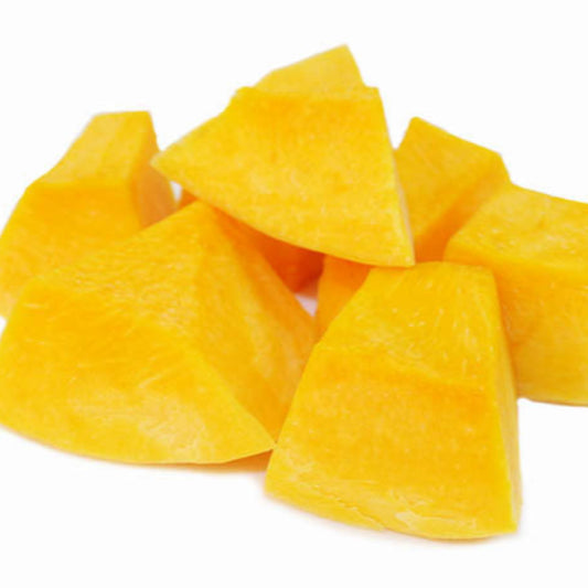 Peeled and Cut Pumpkin