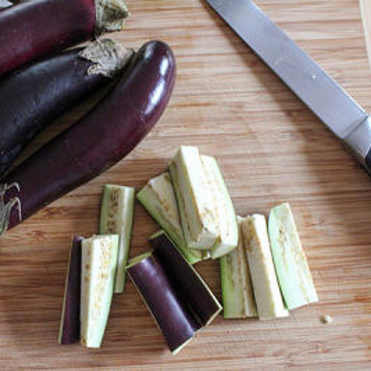 Sliced Eggplant Batons