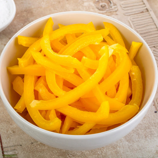 Sliced Yellow Capsicum Julienne