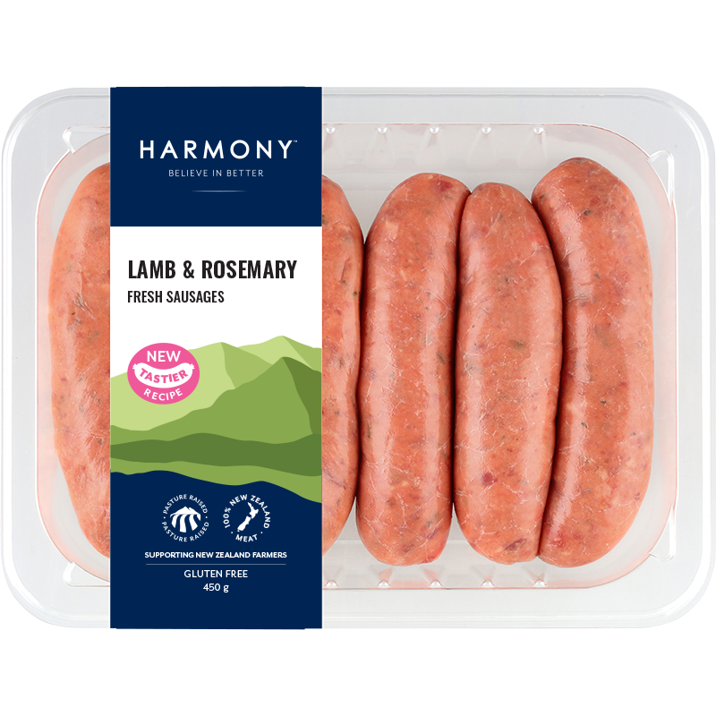 Harmony Lamb & Rosemary Sausages 450g