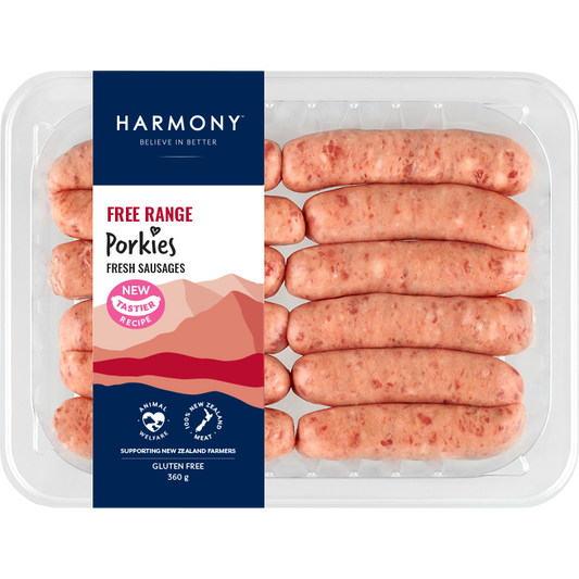 Harmony Free Range Porkies Sausages 360g