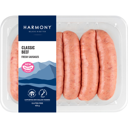 Harmony Classic Beef Sausages (450g)