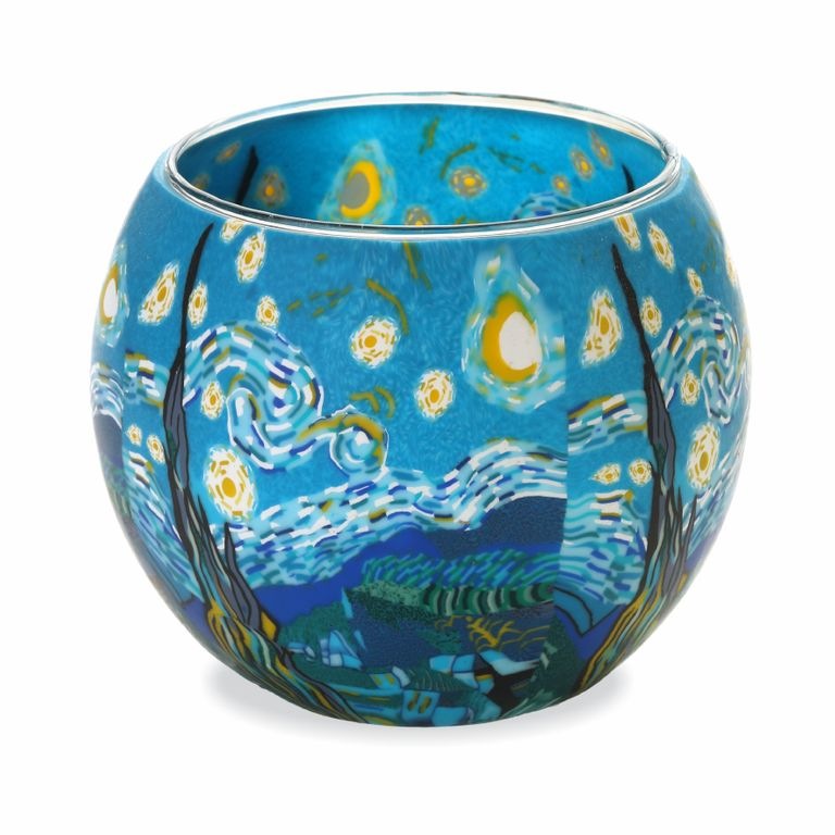 Glass Tealight Holder, The Starry Night