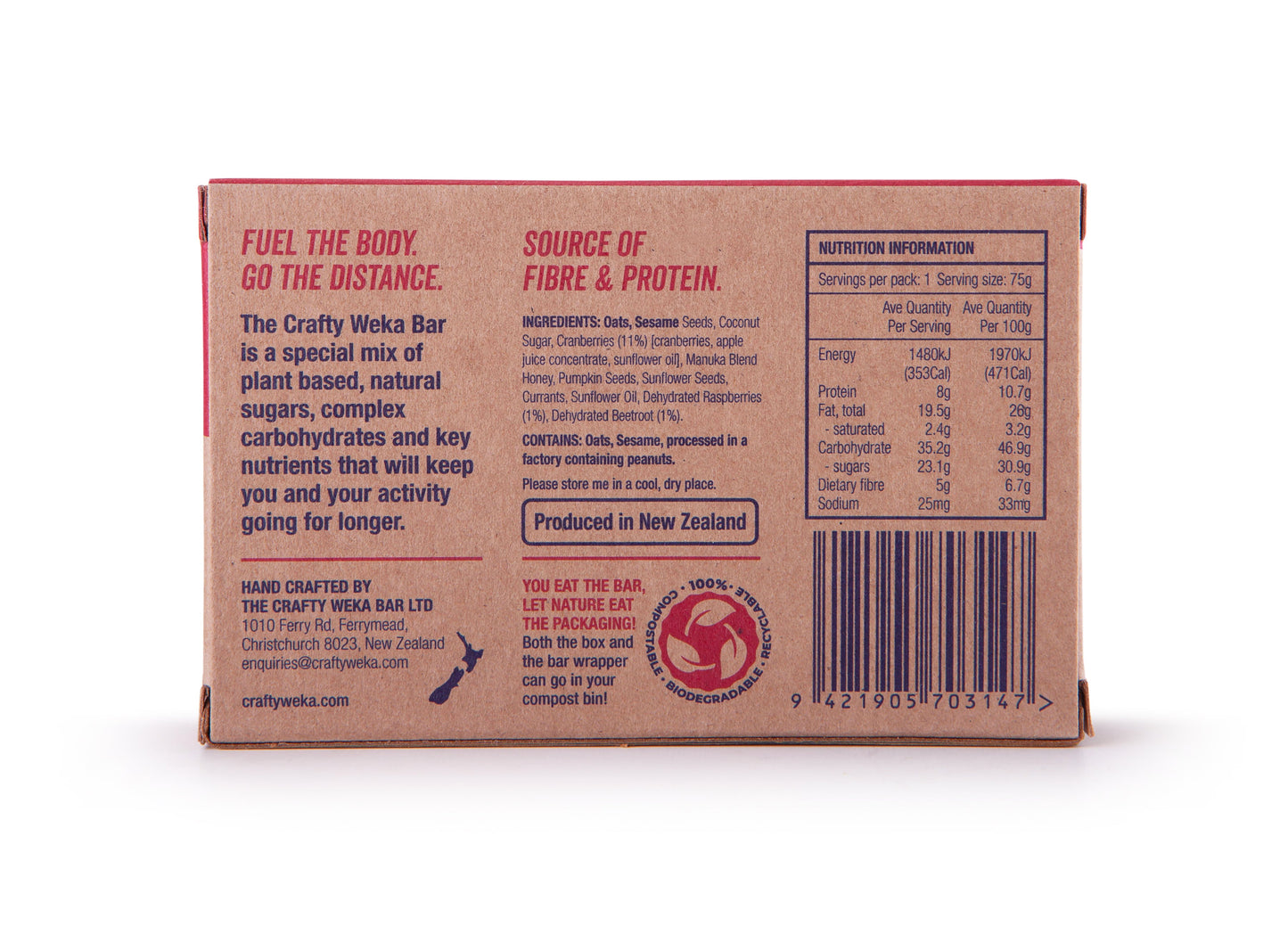 Crafty Weka Berry Berry Flavour Snack Bars
