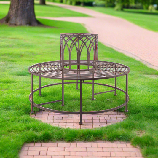 Circular Metal Tree Bench