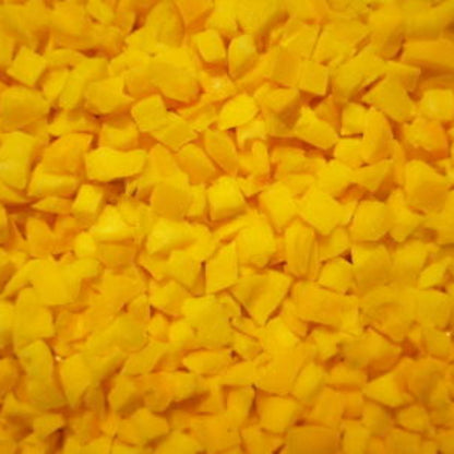Diced Yellow Capsicum Close Up