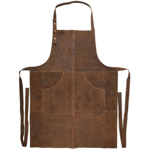 Esschert Design Buffalo Leather BBQ Apron, Brown