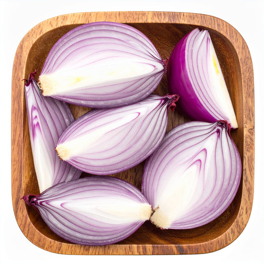 Onions Red Quartered