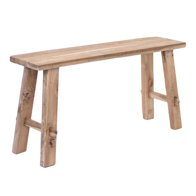 Rustico Reclaimed Teak Bench - Natural, Medium