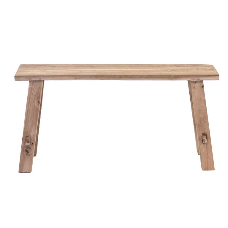 Rustico Reclaimed Teak Bench - Natural, Medium