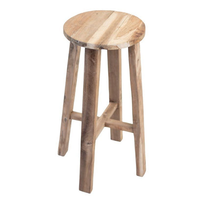 Rustico Reclaimed Teak Tall Stool - Natural