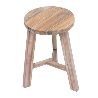 Rustico Reclaimed Teak Tripod Stool - Natural