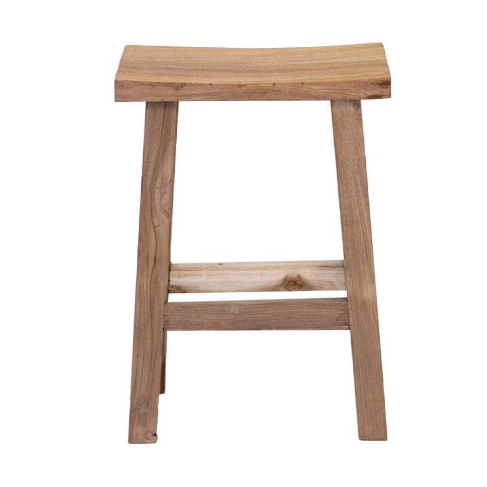 Rustico Reclaimed Teak Bar & Kitchen Counter Stool - Natural