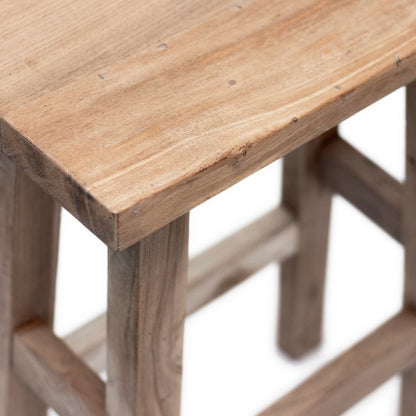 Rustico Reclaimed Teak Bar & Kitchen Counter Stool - Natural