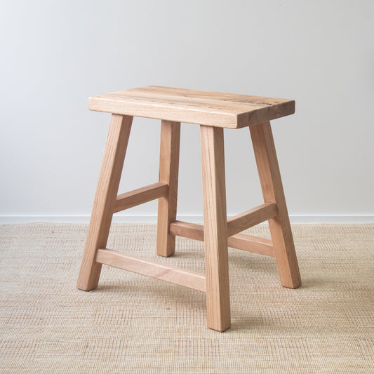 Coastline Aged Elm Rectangle Stool