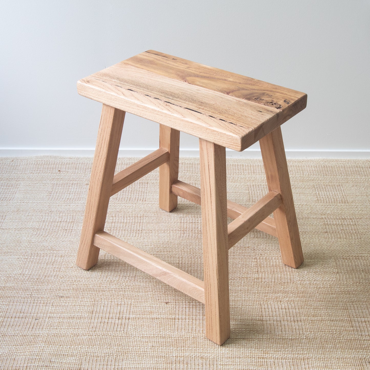 Coastline Aged Elm Rectangle Stool