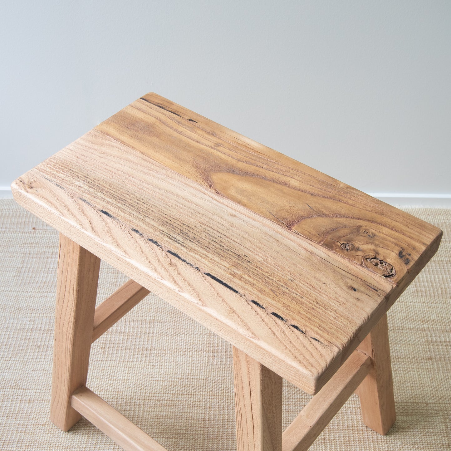 Coastline Aged Elm Rectangle Stool