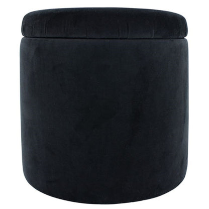 Round Velvet Ottoman