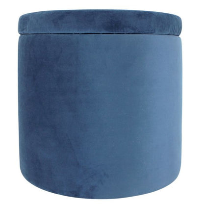 Round Velvet Ottoman