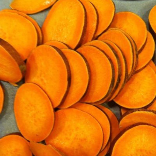 Orange Kumara Sliced