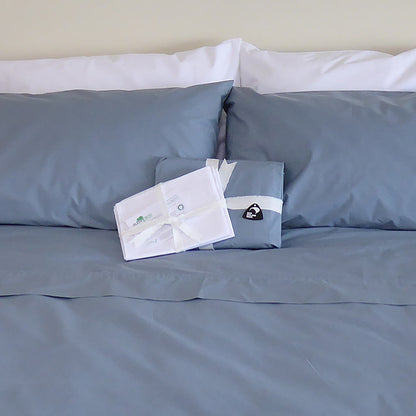 Allergy-safe Organic Cotton Sheet Sets - Blue