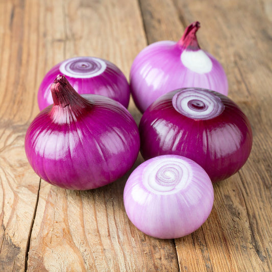 Peeled Red Onions