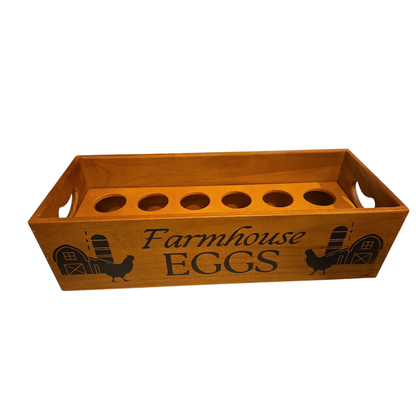 Embrace Vintage Charm with Our Wooden 12 Egg Storage Box