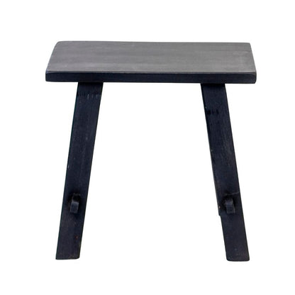 Rustico Reclaimed Teak Bench - Black, Small