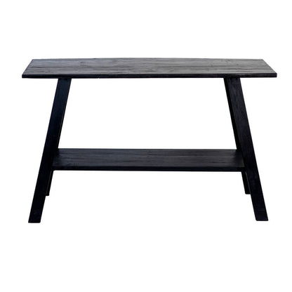 Rustico Reclaimed Teak Console - 120cm wide Black