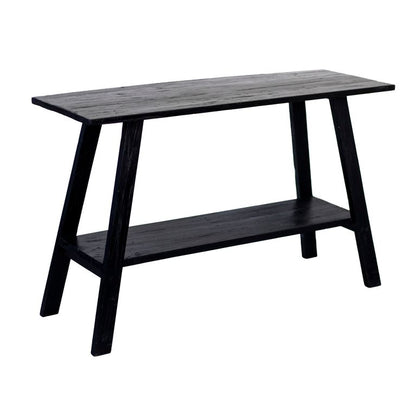 Rustico Reclaimed Teak Console - 120cm wide Black