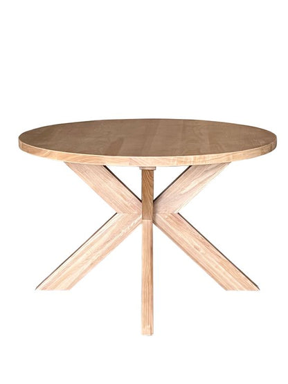 Round Pedestal Dining Table, Natural