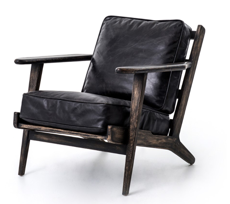 Lodge Armchair - Vintage Black Frame