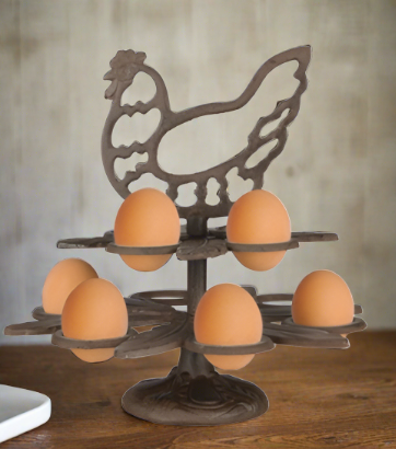 Elevate Your Kitchen with the Cast Iron Egg Holder