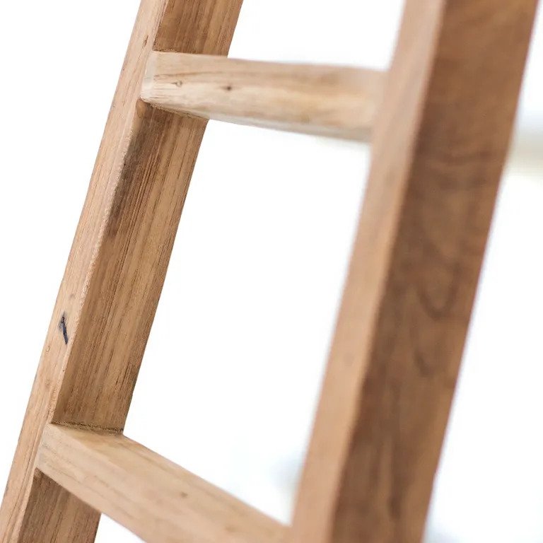 Rustico Reclaimed Teak Decor Ladder - Small, Natural