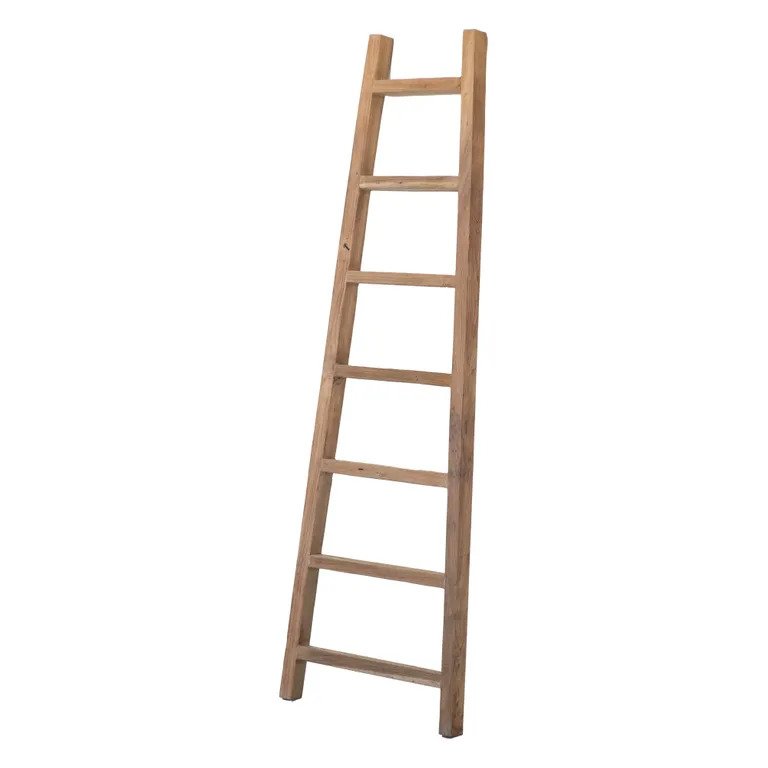 Rustico Reclaimed Teak Decor Ladder - Small, Natural